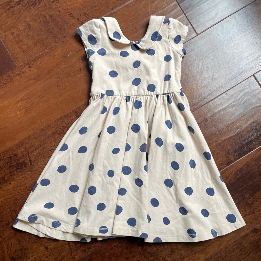 Girls Alice and Ames Size 6 Peter Pan Collar Polka Dot Dress